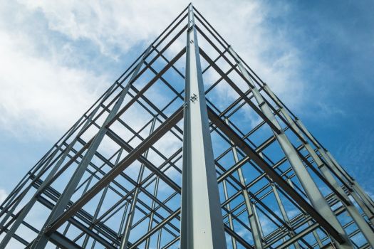 What are the advantages of steel frame construction?